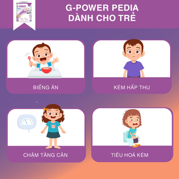 Đối tượng sữa G-Power Pedia