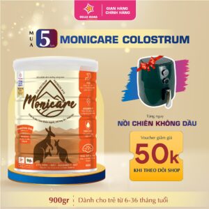 Mua 5 lon Monicare Colostrum 24h tặng nồi chiên không dầu