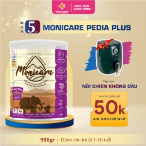 Mua 5 lon Monicare Pedia Plus tặng nồi chiên không dầu