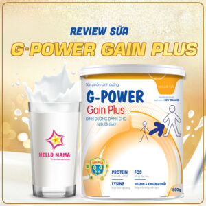 Review sữa G-Power Gain Plus